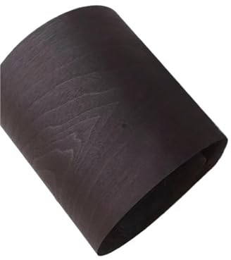 Rouleau de placage de bois Enceinte en noyer noir avec placage et décoration de meubles bois massif 18 x 250 cm épaisseur 0,25 mm(Black)