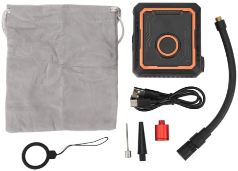 Tissting Pompa Aria Elettrica Senza Fili 150PSI Ricaricabile Batteria 2400mAh, Compressore Portatile per Auto Moto Bici Gonfiaggio Rapido Palle Palloni, Modello 3.1x3.1x1.4in