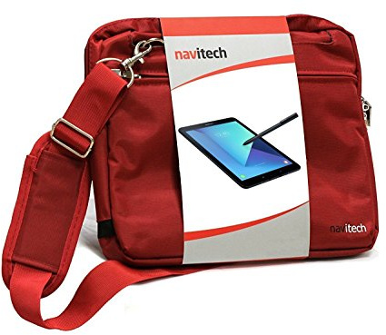 Navitech Sac de Transport Rouge Ordinateur Compatible avec Dieniu 10.1 inch 3G Phablet