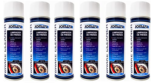 JOMAFA Spray Limpiafrenos Disco Pastillas Limpiador De Freno Spray 500ml, 6 Botes 3000ml