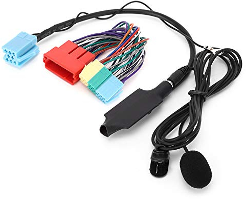 KIMISS Adaptador Bluetooth para Coche, Compatible con A2 A3 8L 8P B5 B6 B7 conexión AUX, Altavoz Integrado, transmisión de Audio sin Cables