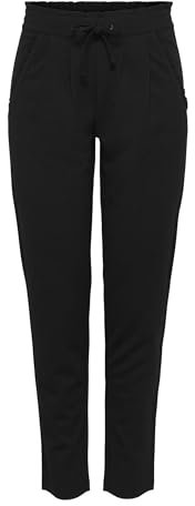 JDY Jdycatia New Ancle Pantalon JRS Noos Cuir synthétique, Noir, XL x 32L Femme