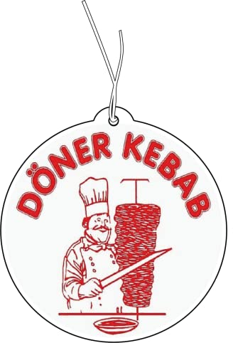 Duftbaum Döner Kebab Auto Tuning Car Air Freshener Set mit Duftanhänger