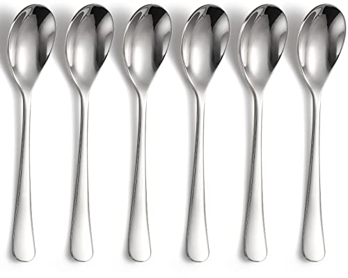 Teelöffel aus Edelstahl 6er Pack Löffel für Tee Kaffee Joghurt Pudding (S6)
