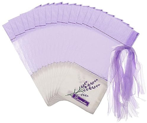 HOMSFOU 50stücke Lavendel Sachet Taschen Leere Duftbeutel Für DIY-Set Für Gewürze Insektenabwehr Tiefviolett
