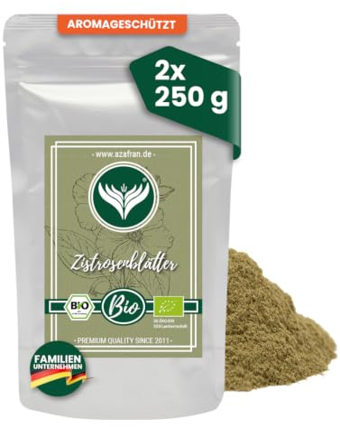 Azafran Zistrosenpulver gemahlen Cistus Zistrose 500g | Feines Pulver für Kräuteraufgüsse
