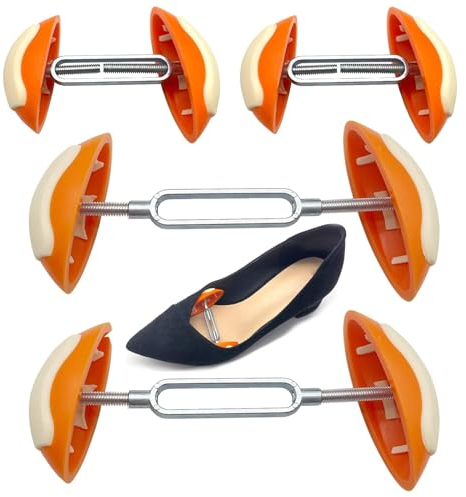 XINSUO® 4 Stück Schuhspanner, Schuhdehner Schuhweite,Schuhweiter Verstellbar, Rutschfest Verstellbar 7-12 cm,Leicht Und Tragbar, Geeignet Für Lederschuhe, Stiefel, High Heels, Sportschuhe