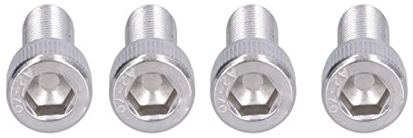 Boulon Hexagonal, 4 Pièces Vis à Douille en Acier Inoxydable 1,25 Mm à Pas Fin M10 Matériel de Fixation M10x50 Brillant H 70 pour les Travaux de Construction Industrie Automobile