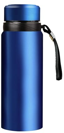 GJV Botellas de agua aisladas de 24 onzas, 32 onzas, 40 onzas, botella infusora de café y té, taza térmica, doble pared, aislada al vacío, termo de acero inoxidable, a prueba de fugas, taza de viaje