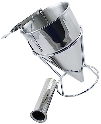 Ciieeo Fish Ball Funnel Octopus Balls Dispenser Stainless Steel Kitchen Paste Dispenser for Diy Baking Tool Cooking Funnel for Japanese Kitchen Accessories