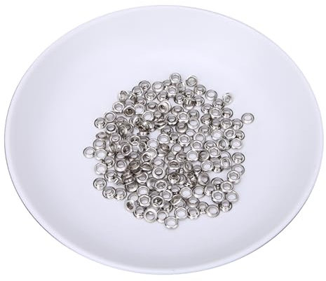 Haofy 100 Set Set di Occhiali da Ginnastica da 4 Mm Doppio Latello Decorazione Pelle Cintura Can BINETTA con Guarnizione della Guarnizione della Facili (#1)