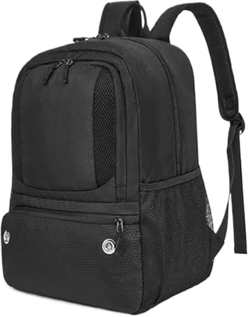 Renopfect Fußball Rucksack | Atmungsaktiver Sportrucksack,Mit Schuhfach Geruchsresistent Wasserdicht Atmungsaktiv Ergonomisch Großes Volumen Schulrucksack Für Camping Wandern Schüler