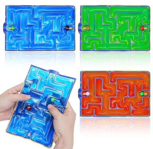 3 stycken sensoriska leksaker labyrint spel anti-stress autism leksak fidget toys prylar för autister ADHD, lämplig för avkoppling hemma, kontor bil