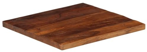 SKM Tischplatte 60x60x2,5 cm Quadratisch Altholz Massiv,Möbel,Tischzubehör,Tischplatten,Braun,10.85KG,371195