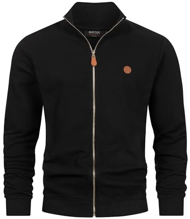 Indicode Herren INGuadalupe Strickjacke Cardigan-Sweater aus 100% Baumwolle | Klassische Strickjacke aus Baumwolle mit Rippbündchen, Cardigan, Herrenjacke, Freizeitjacke, Strickoberteil für Männer