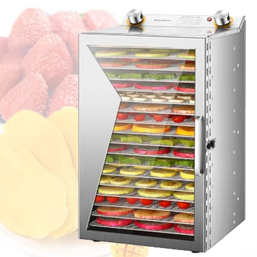 Freeze Dryer Machine, Large Commercial Food Dehydrator for Fruits and Beef Jerky, Stainless Steel 6-Layer Smart Design