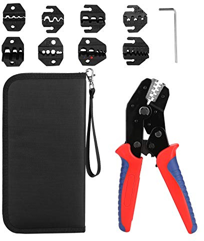 Pince à sertir cosse 16-50mm2, outil électrique robuste, 8 mâchoires remplaçables - Ergonomique et précis pour câble et batterie