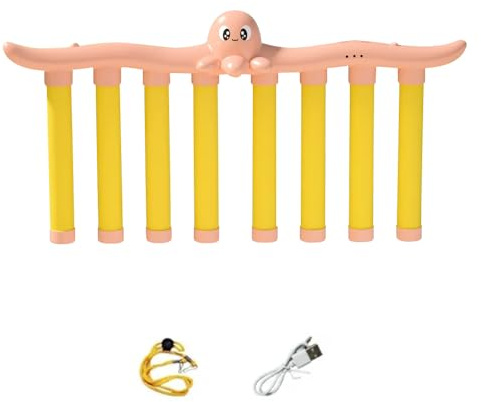 asfanst Reflective Drop Stick Challenge Game, Hand Eye Coordination Reflex Training Toy, 3 Adjustable Speed Modes, Catching Sticks Game for All Ages (Pink)
