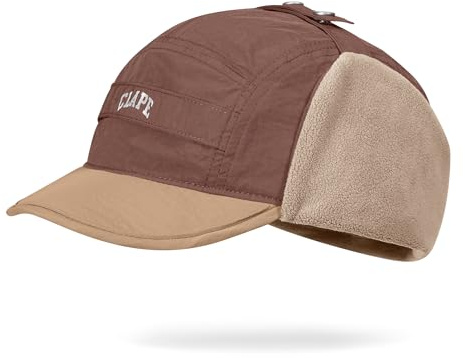 CLAPE Winter Basecap mit Ohrenklappen Wasserdicht Winddicht Fliegermütze | Warme,Weich,Verstellbar,Short Brim,Unisex Wintermütze für Herren,Damen,Outdoor,Reisen,Ski