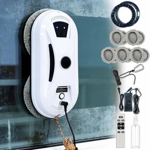 Aemmbon Osmo — Osmo Robot Clean Window Washer, Automatic Window Vacuum with Intelligent Positioning & Edge Detection & Powerful Suction, Anti-Drop Safety for High-Rise Glass & Large Bay Windows