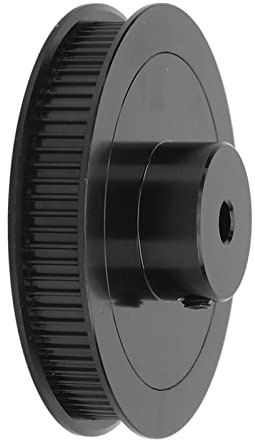 RIZGHWOY Synchrones Riemenscheibenrad aus Legiertem Stahl, 80 Zähne, für 5-mm-Zahnriemen, Einfache Installation in CNC- und 3D-Druckern (BLACK)