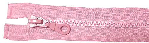 Reißverschluß Kunststoff teilbar für Jacken 45 cm rosa