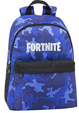 Fortnite Zaino Americano Teen, Monovariante, Blu Camouflage
