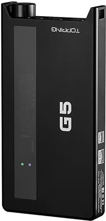Topping G5 Headphone Amplifier Portable ES9068AS DAC&Amp LDAC Hi-res Audio Support up to DSD512 768kHz (Black)
