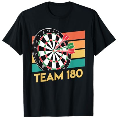 Team 180 Darts 180er Dartscheibe 180 in Dart T-Shirt