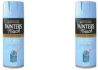 Rust-Oleum AE0040021E8 400ml Painter's Touch Spray Paint - Spa Blue Gloss (Pack of 2)