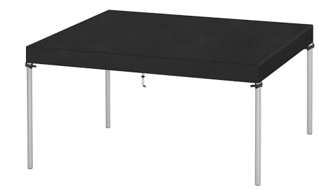 VANSHEIM Abdeckung Tischplatte Abdeckung Gartentisch Abdeckhaube Gartentisch Abdeckhaube für Tisch Wasserdicht Abdeckplane Gartentisch Winddicht UV-Beständiges 420D Oxford Gewebe 120x80x15cm