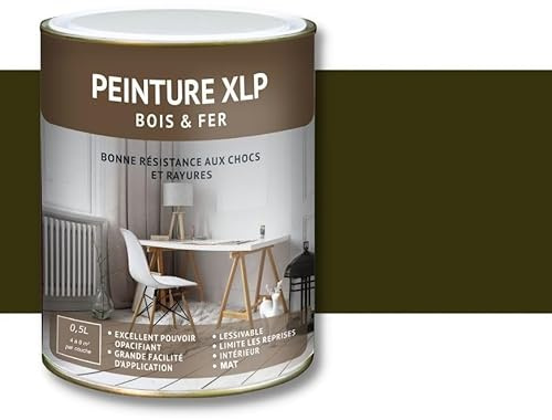 LASURE PRODUCTION PEINTURE BOIS ET FER XLP MATE - NEUTRE-Bronze poli-Bidon de 2,5 L