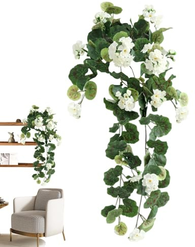 Künstliche Begonienblumen, künstliche Begonie für den Außenbereich, Simulationsbegonie zum Aufhängen, künstliche Blumen, UV-beständige Kunstblumen, Simulationsblumen