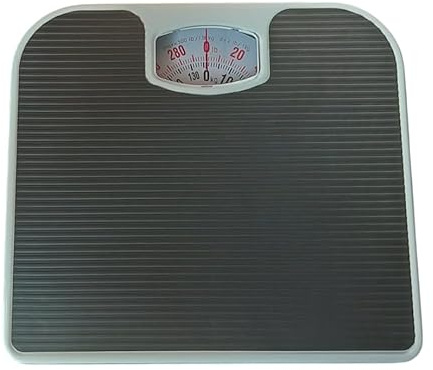 130kg Mechanical Dial Bathroom Scales Weighing Scale Body Weight Lost Fat White-Joarder