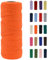 POPOYU Cordoncino macramè da 2 mm, 100 m, in cotone naturale macramè, arancione, senza sostanze chimiche, per fai da te, macramè, confezioni regalo, decorazioni natalizie per matrimoni
