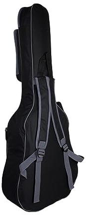 BESPORTBLE Borsa Tracolla Nylon in 41 a Pollici Chitarra e Acustica da Imbottita Nero Doppia Protezione Spessa Trasporto Spalla e Zaino