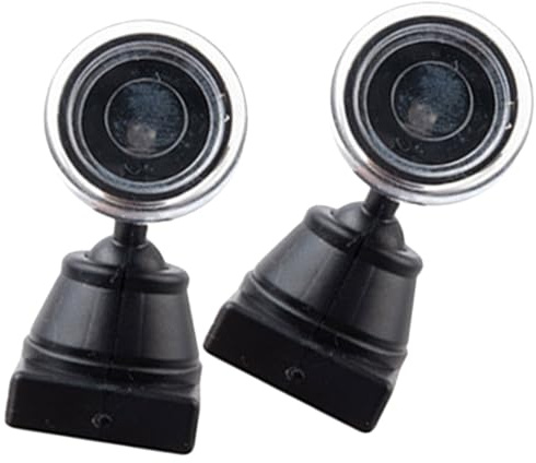 Homoyoyo 2pcs Mini Signal Lamp Model Traffic Light for Railroad Scene Decor Table Spotlight and Building Material