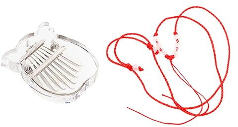Milisten Kleiner Acryl Kalimba 8-tasten Daumenklavier für Anfänger und Kinder Kompaktes Fingerklavier Musikinstrument Leicht und Tragbar für Musikübung und Aufführungen
