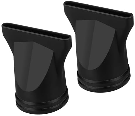 Beccuccio Phon per Asciugacapelli 4-4,6cm in Nylon Nero 2 Pezzi | Diffusore Asciugacapelli, Bocchetta per Asciugacapelli, Accessori per Asciugacapelli