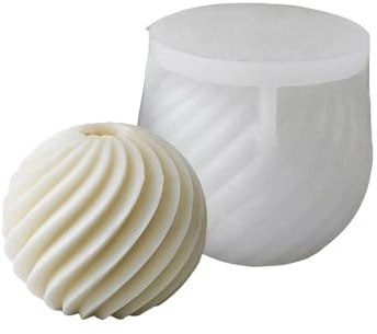 Molde De Vela Esfera Redonda Inspirado En Rayas Molde Vela En Forma Esfera Para Proyectos Artísticos Y Diseños Geométricos Estilismo Para Hogar