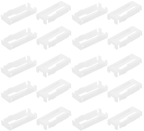 FUNNETOYU Clip Fermacavo per Cavi per Rc Barca e Aereo 20 Pezzi Fermacavo in Plastica Bianca Antiscivolo Clip di Fissaggio per Estensione Cavi Modellismo Portatile e Resistente