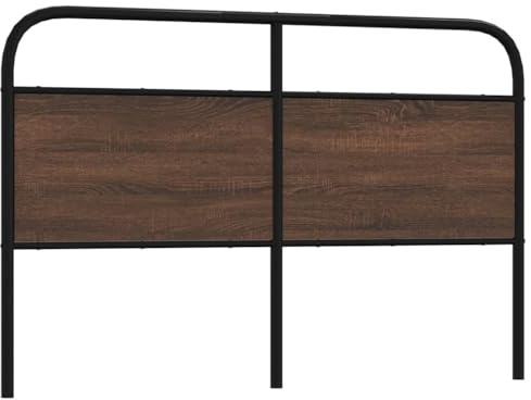 Frdhee Wandkissen Bett, Kopfteil Braun Eichen-Optik 150 cm Stahl und Holzwerkstoff Kissen Rückenkissen für Betthaupt Bettzubehör Schlafzimmer, Schlafzimmer Kopfteil