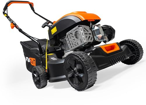TOP CUT Benzin Rasenmäher TC-LS-40-149L | Schnittbreite 40cm | Leicht und Wendig | 149ccm 3000U/min | Fangkorb 45L | 7Nm | QL150 OHV Motor | Easy Start | Rostfrei