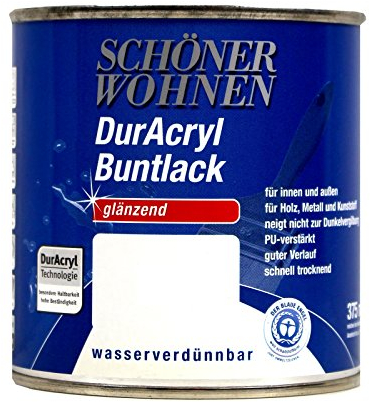 0,125L Schöner Wohnen Duracryl Buntlack weiss g Weisslack Weißlack