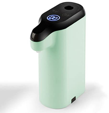 Dispensador eléctrico de agua fría/caliente con seguro para niños, diseño mini de sobremesa - Sin cal, sin limpieza - Agua instantánea económica,Green