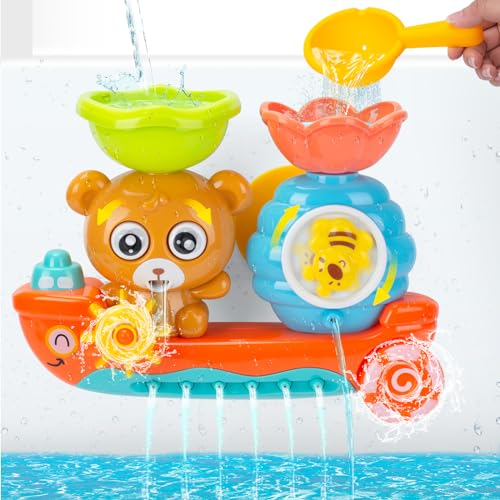 RILSO Bath Toys for Toddler,Bath Toys for Babies,Baby Bath Toy for Boys Girls Gifts,Toddler Toys for Boys Girls,Baby Sensory Toys Water Toys