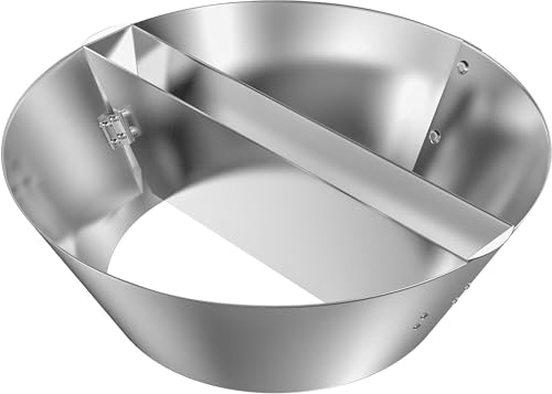 onlyfire Edelstahl Kohlekorb BBQ Kraftstoff Dome mit Wasserreservoir für Weber Kugelgrill, Holzkohlegrill und Andere Keramikgrills, Holzkohlekorb Zubehör, Holzkohle Briketthalter