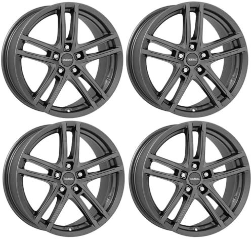 4x Dezent Felgen Alufelgen TZ-c graphite 8.0Jx18 ET30 5x112 kompatibel mit BMW 1 2 3 4 5 6 7 8 i4 iX1 X1 X2 X3 X4