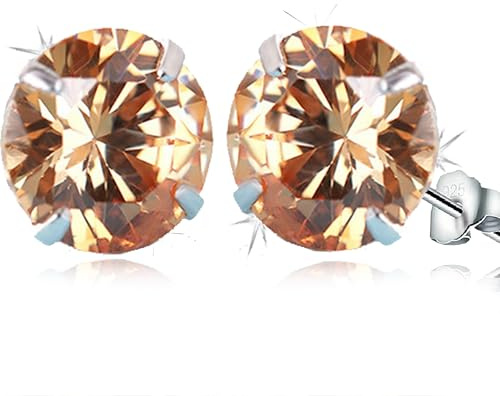 SQAQS Pendientes de Plata con Circonita para Mujer - Elegantes y de Moda, Cartílago Hipoalérgico Stud