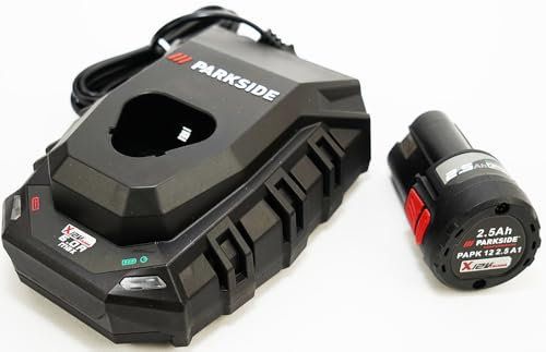 Parkside Performance Set - bestehend aus 12V 2,5Ah Akku PAPK 12 2.5 A1 u. Ladegerät PLGK 12 6.0 A1 - Parkside X12V Team